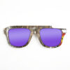 Aviator Style Recycled Wooden Skateboard Glasses