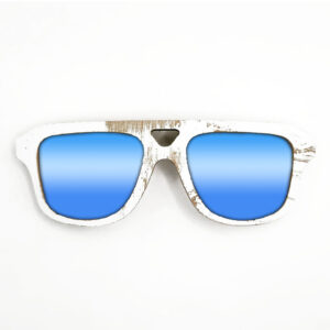 Aviator Style Recycled Wooden Skateboard Glasses