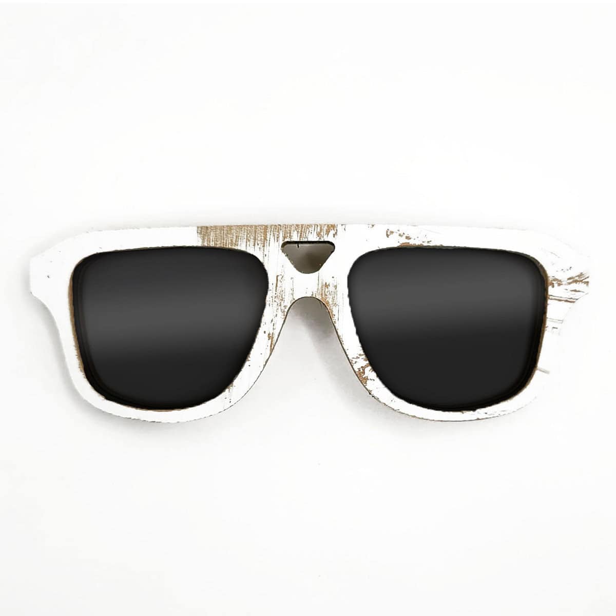 Aviator Style Recycled Wooden Skateboard Glasses - Image 1