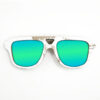 Aviator Style Recycled Wooden Skateboard Glasses