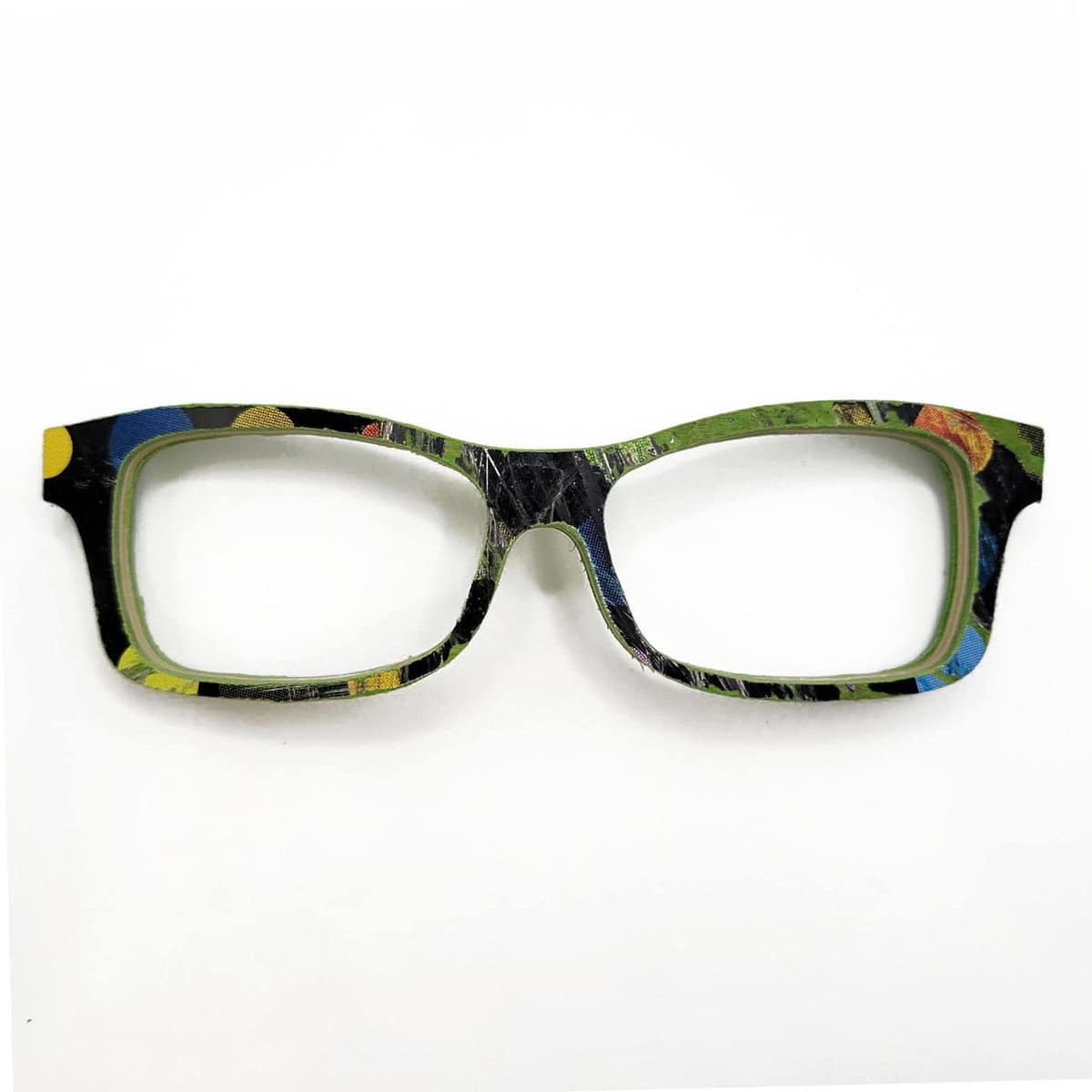 Fox Style Recycled Wooden Skateboard Glasses - Image 1