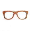 Wayfarer Style Recycled Wooden Skateboard Glasses (Small)