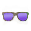 Wayfarer Style Recycled Wooden Skateboard Glasses (Large)