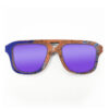 Aviator Style Recycled Wooden Skateboard Glasses