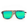 Aviator Style Recycled Wooden Skateboard Glasses