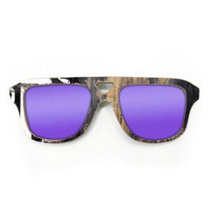 Aviator Style Recycled Wooden Skateboard Glasses - Image 4
