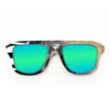 Aviator Style Recycled Wooden Skateboard Glasses