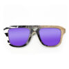 Aviator Style Recycled Wooden Skateboard Glasses