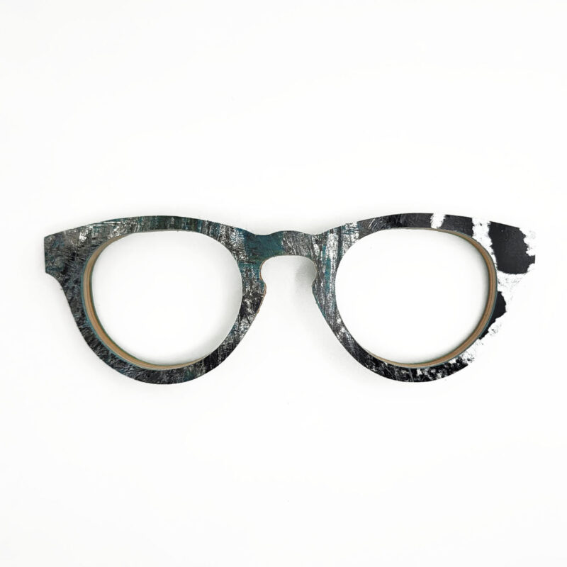 Cat Eye Style Recycled Wooden Skateboard Glasses