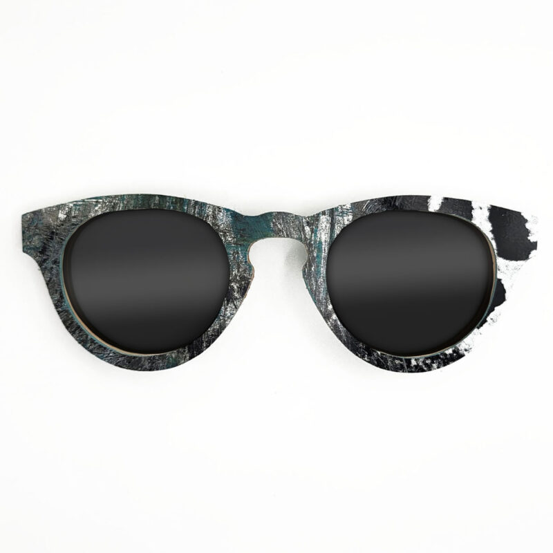 Cat Eye Style Recycled Wooden Skateboard Glasses