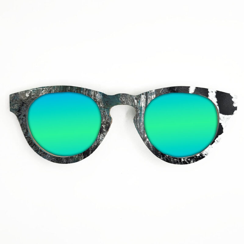 Cat Eye Style Recycled Wooden Skateboard Glasses