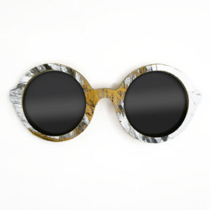 Iris Style Recycled Wooden Skateboard Glasses