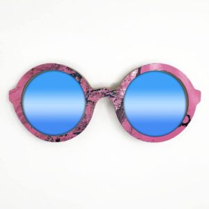 Iris Style Recycled Wooden Skateboard Glasses - Image 4