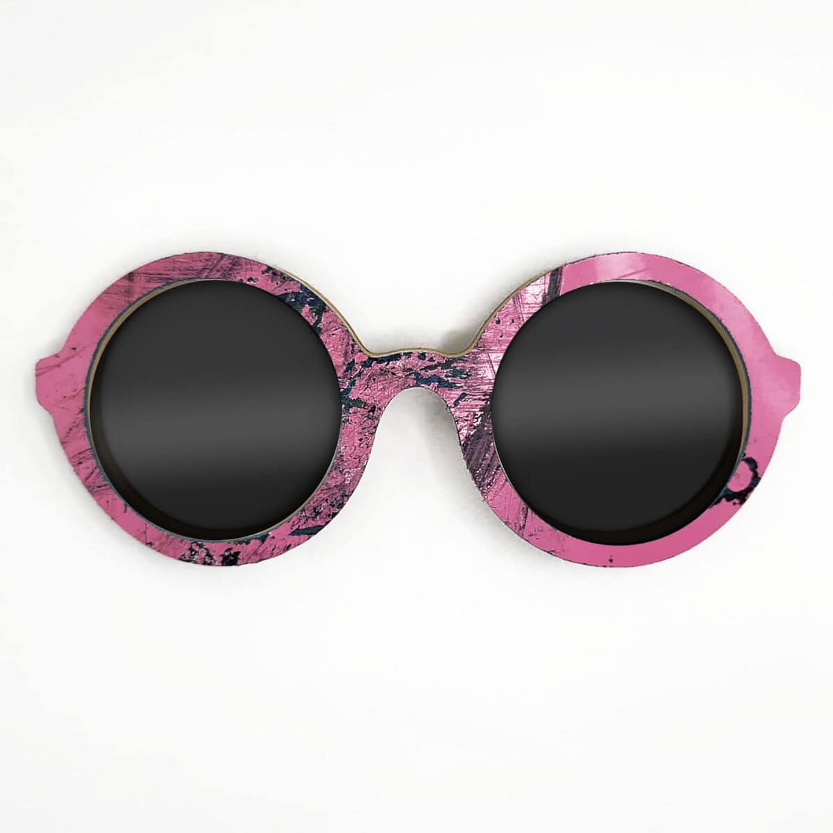 Iris Style Recycled Wooden Skateboard Glasses - Image 1