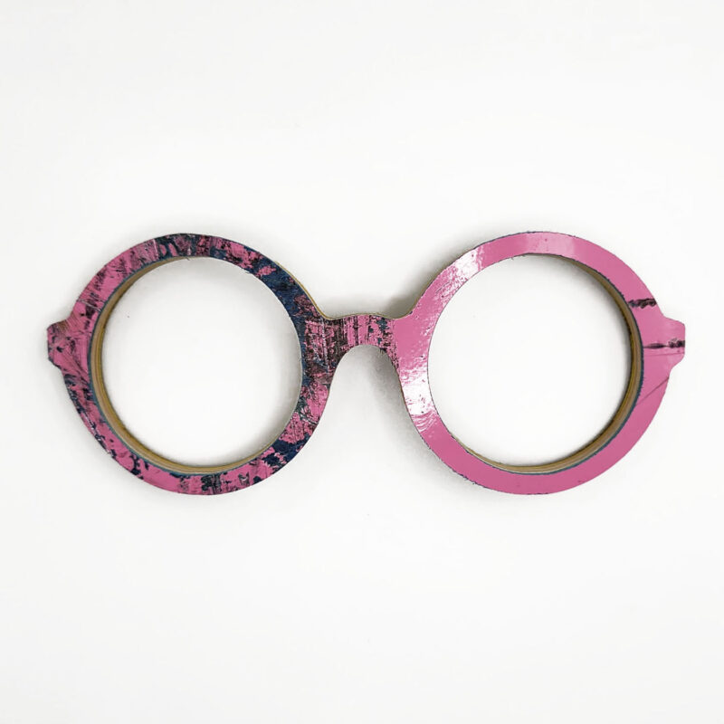 Iris Style Recycled Wooden Skateboard Glasses