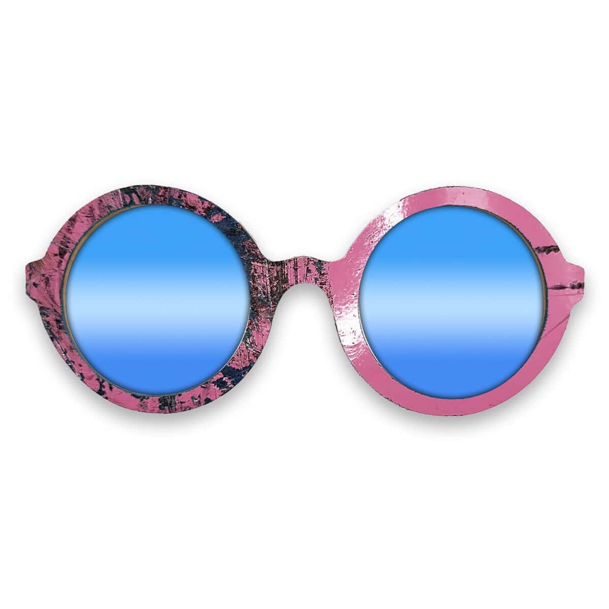 Iris Style Recycled Wooden Skateboard Glasses - Image 4