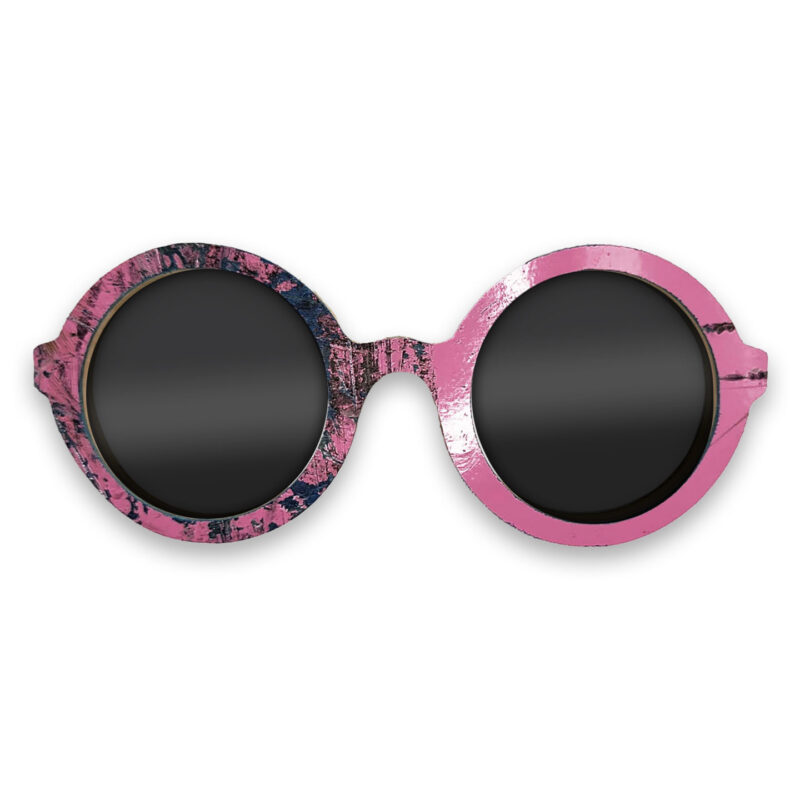 Iris Style Recycled Wooden Skateboard Glasses