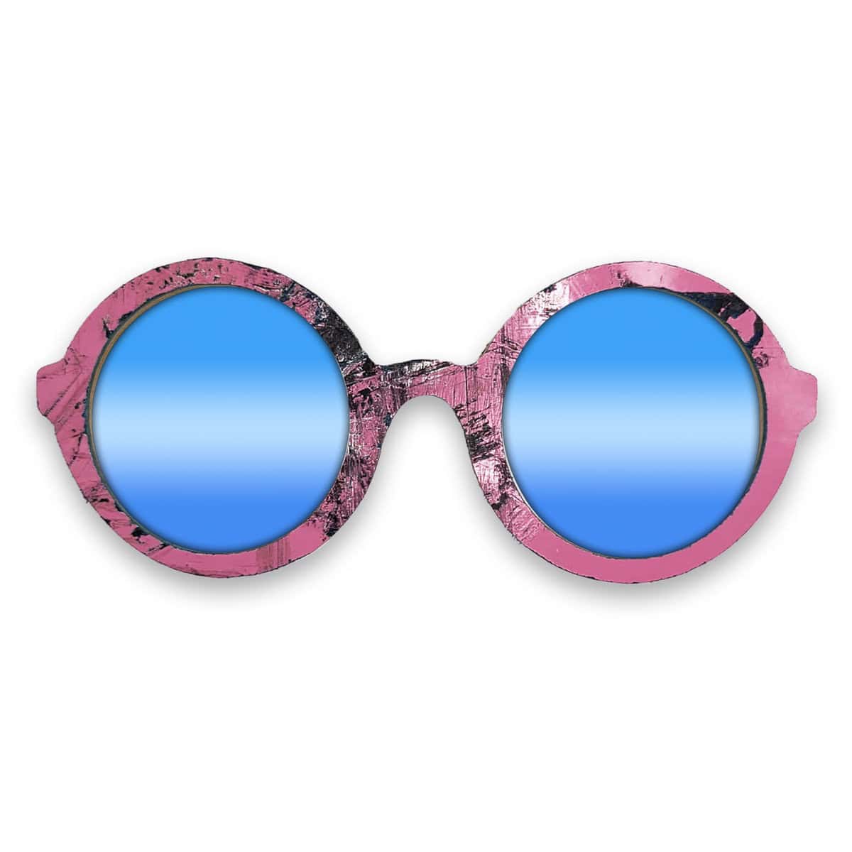 Iris Style Recycled Wooden Skateboard Glasses - Image 3