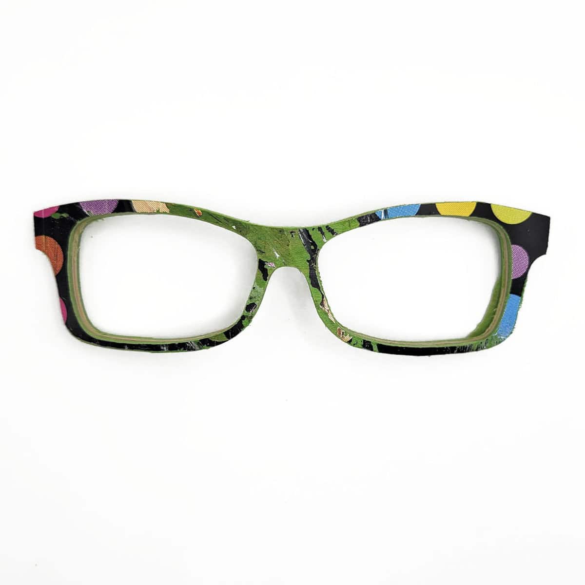 Fox Style Recycled Wooden Skateboard Glasses (Large) - Image 1