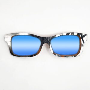 Fox Style Recycled Wooden Skateboard Glasses (Large) - Image 3