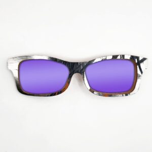 Fox Style Recycled Wooden Skateboard Glasses (Large) - Image 4