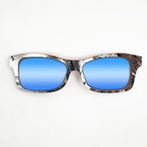 Fox Style Recycled Wooden Skateboard Glasses (Large) - Image 3