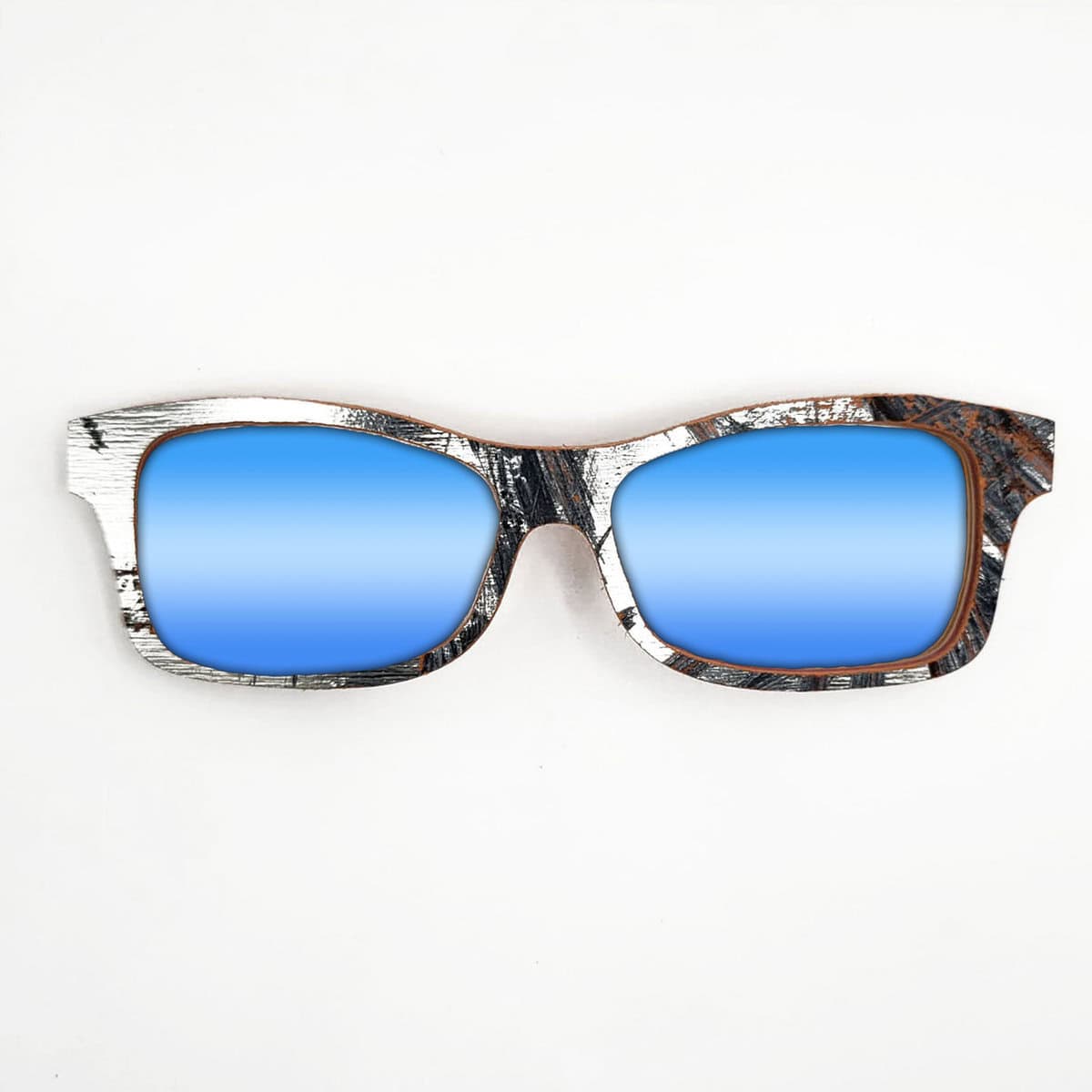 Fox Style Recycled Wooden Skateboard Glasses (Large) - Image 3