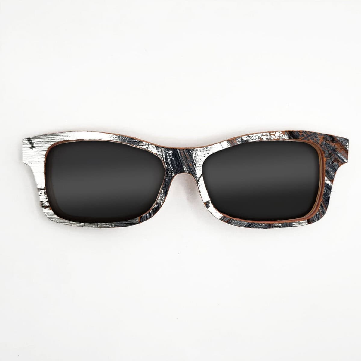Fox Style Recycled Wooden Skateboard Glasses (Large) - Image 2