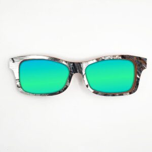 Fox Style Recycled Wooden Skateboard Glasses (Large) - Image 4