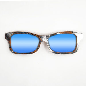 Fox Style Recycled Wooden Skateboard Glasses (Large)