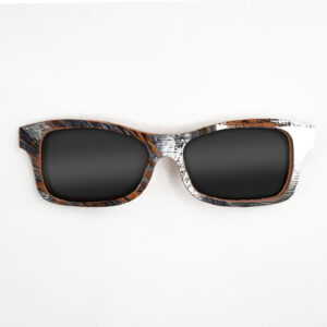 Fox Style Recycled Wooden Skateboard Glasses (Large)