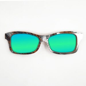 Fox Style Recycled Wooden Skateboard Glasses (Large) - Image 4