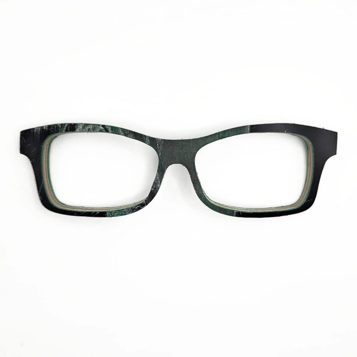 Fox Style Recycled Wooden Skateboard Glasses (Large) - Image 1