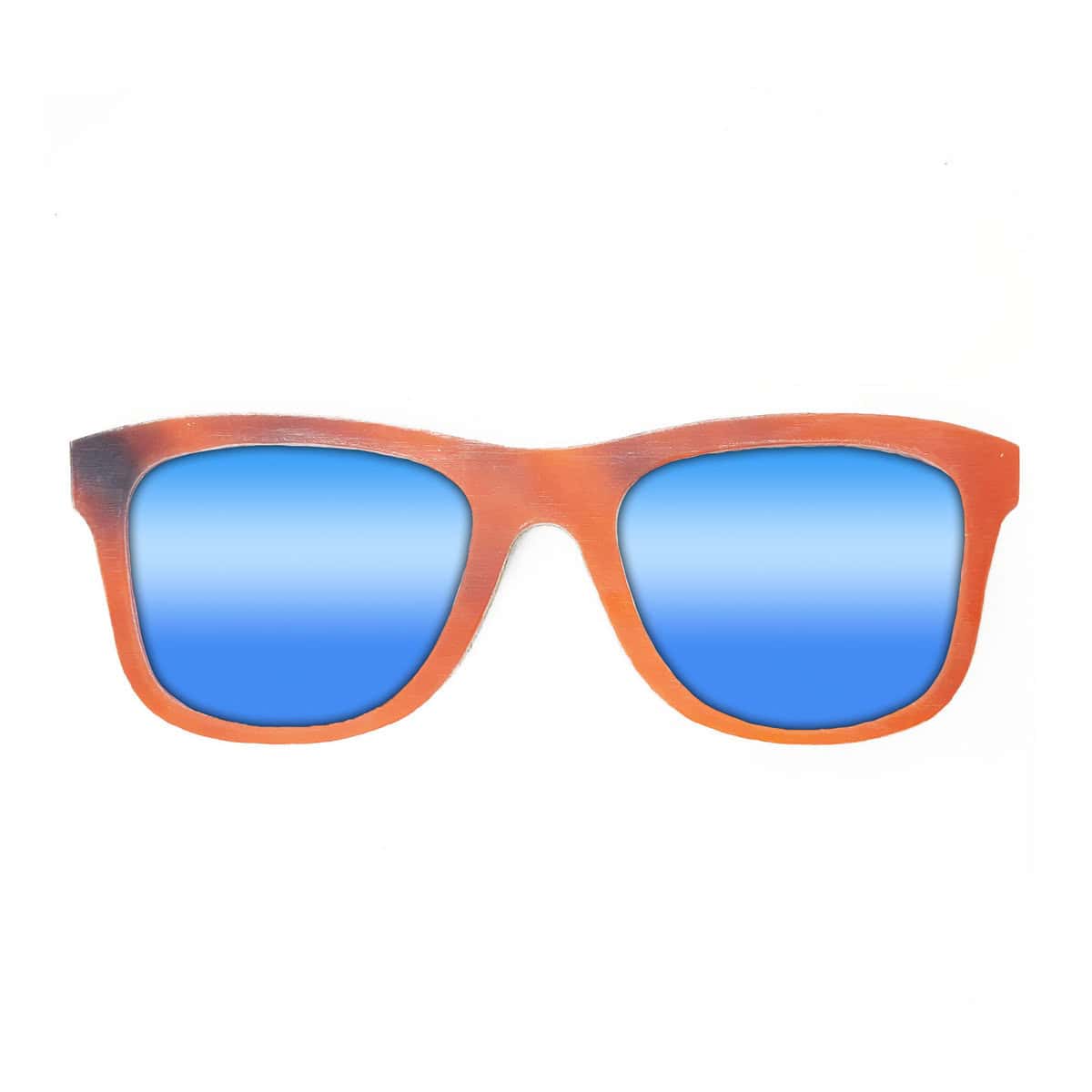 Wayfarer Style Recycled Wooden Snowboard Glasses (Large) - Image 2