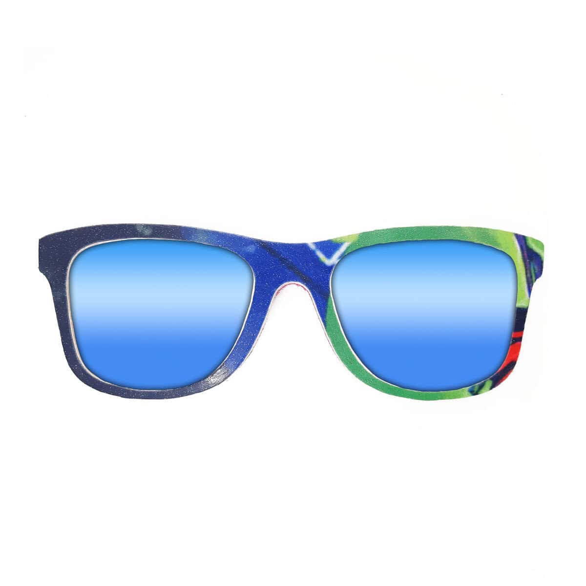 Wayfarer Style Recycled Wooden Snowboard Glasses (Large) - Image 3