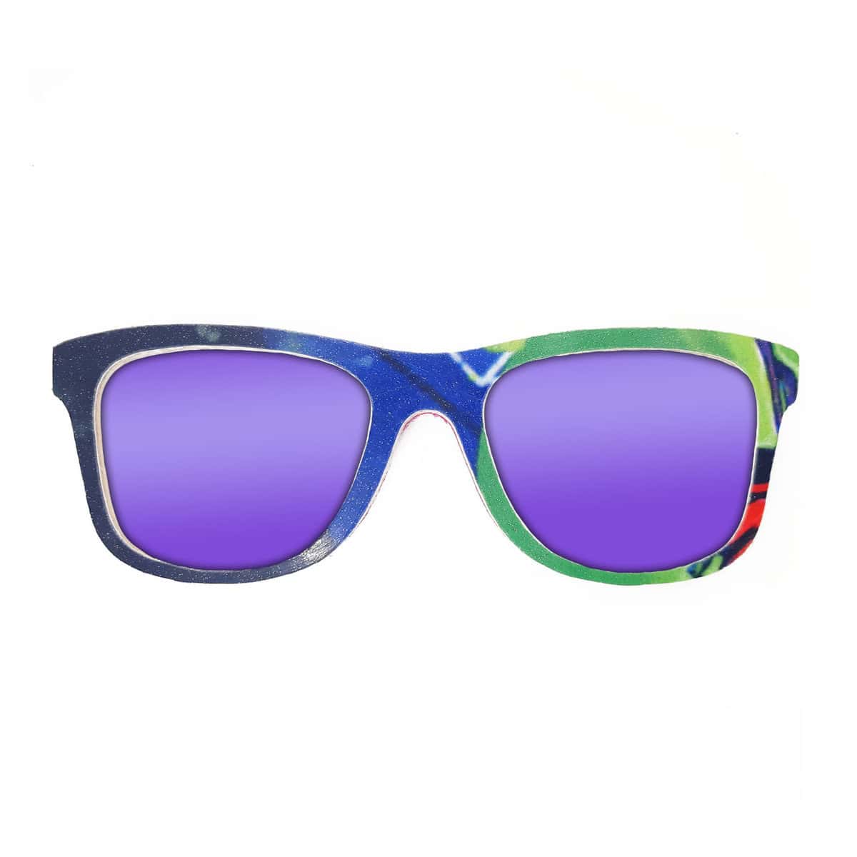 Wayfarer Style Recycled Wooden Snowboard Glasses (Large) - Image 4