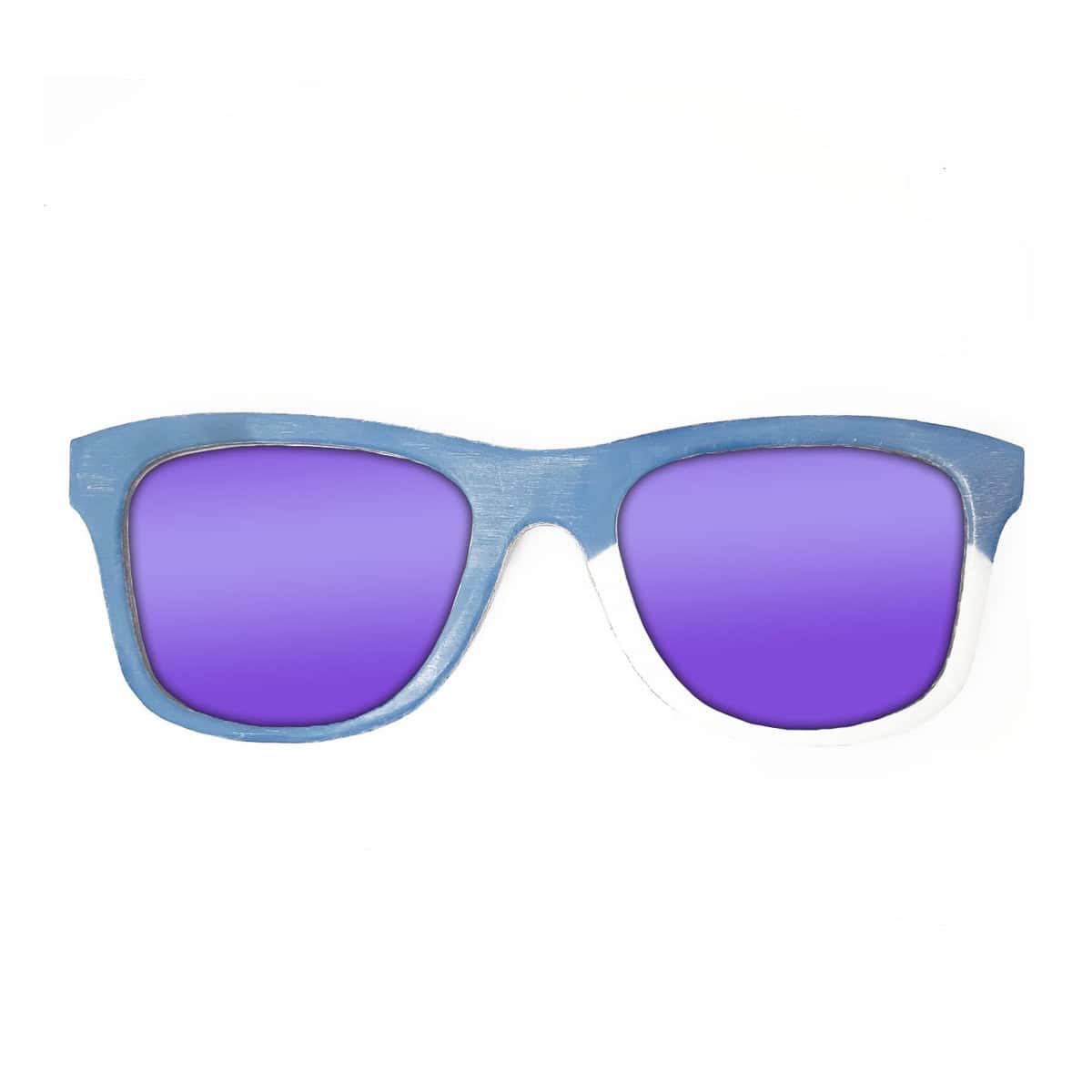 Wayfarer Style Recycled Wooden Snowboard Glasses (Large) - Image 3