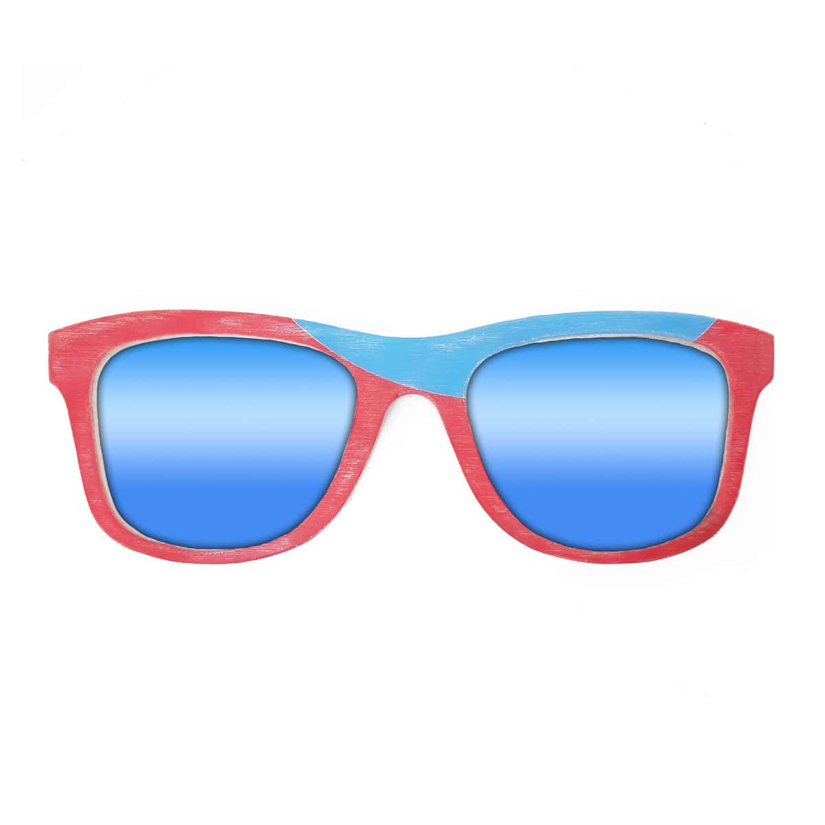 Wayfarer Style Recycled Wooden Snowboard Glasses (Large) - Image 2