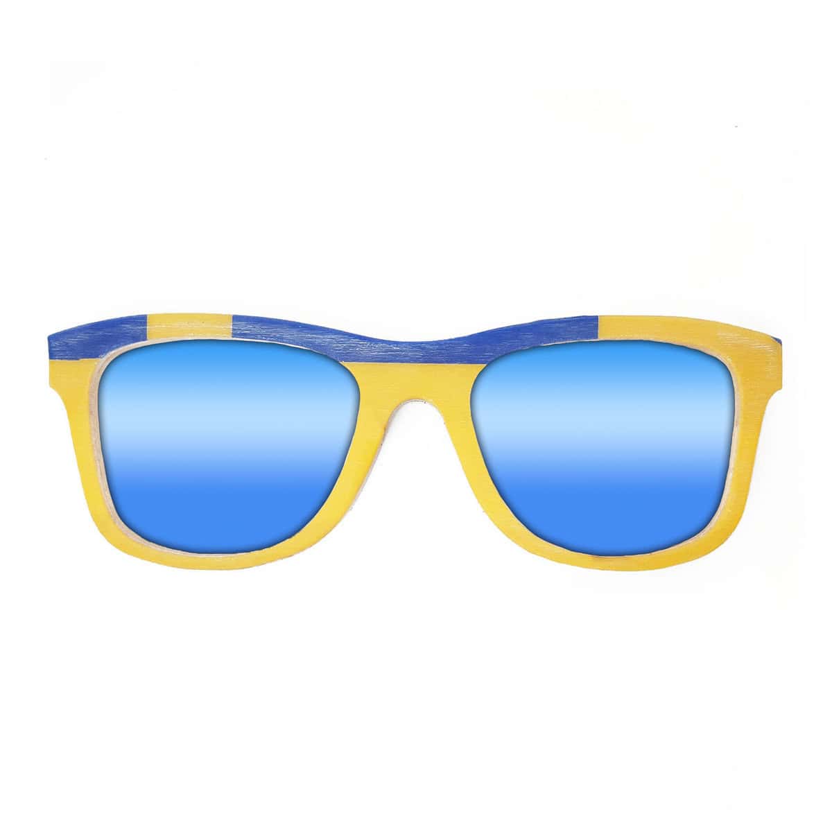 Wayfarer Style Recycled Wooden Snowboard Glasses (Large) - Image 3