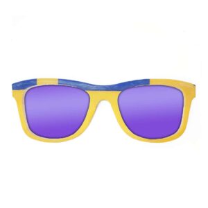 Wayfarer Style Recycled Wooden Snowboard Glasses (Large) - Image 4