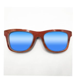 Wayfarer Style Recycled Wooden Snowboard Glasses (Large) - Image 3