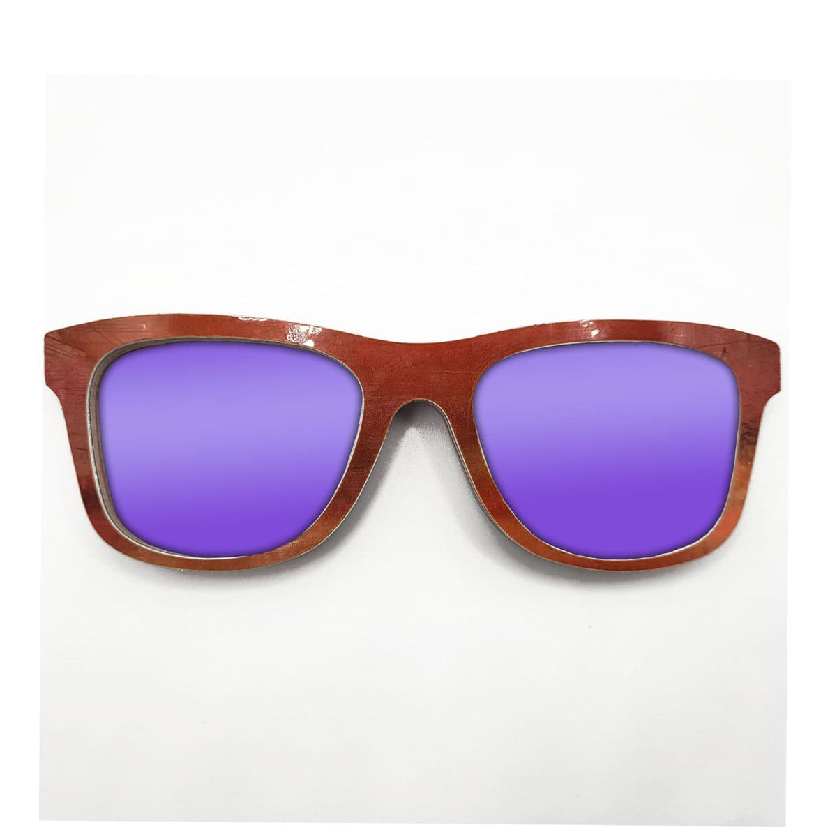 Wayfarer Style Recycled Wooden Snowboard Glasses (Large) - Image 4
