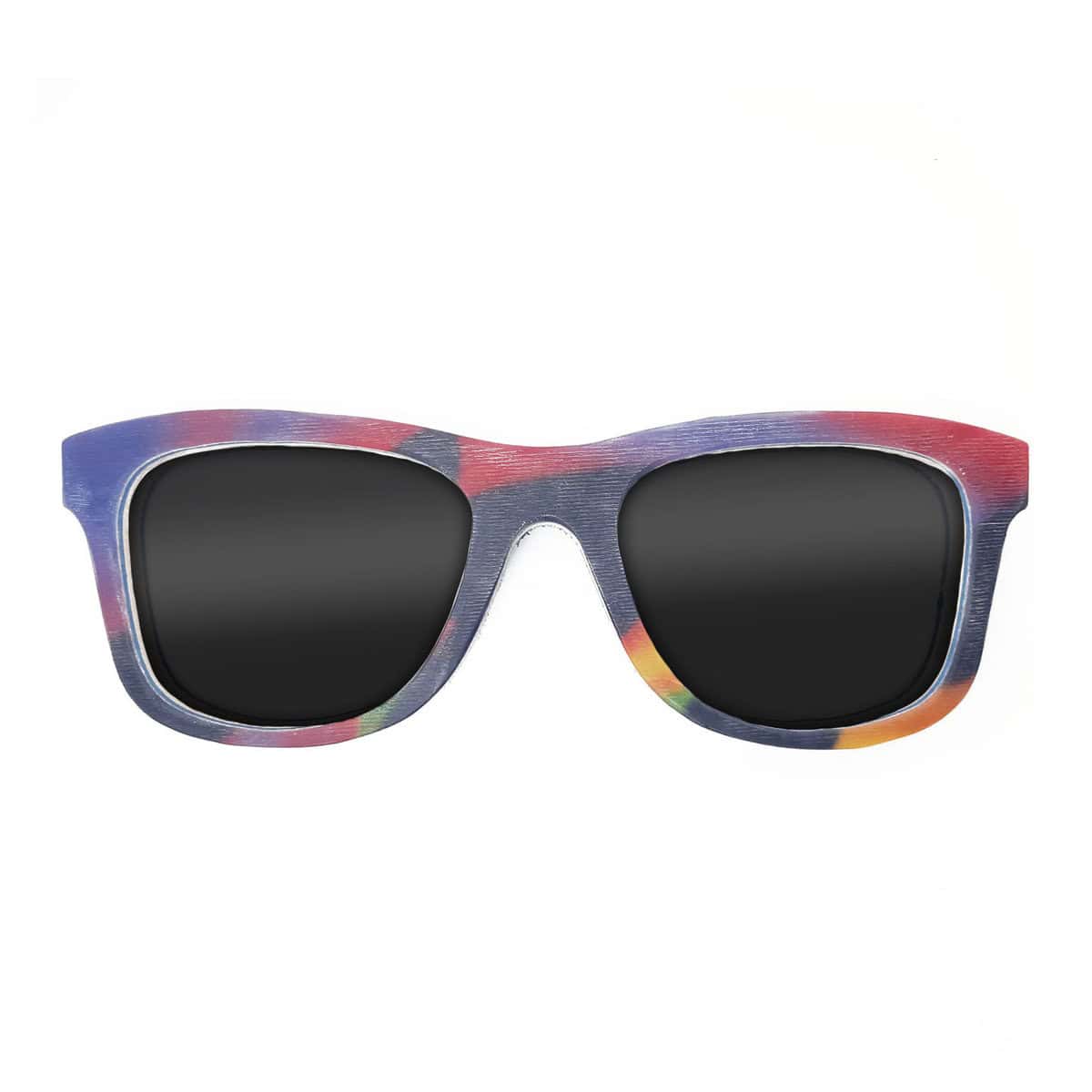 Wayfarer Style Recycled Wooden Snowboard Glasses (Large) - Image 1
