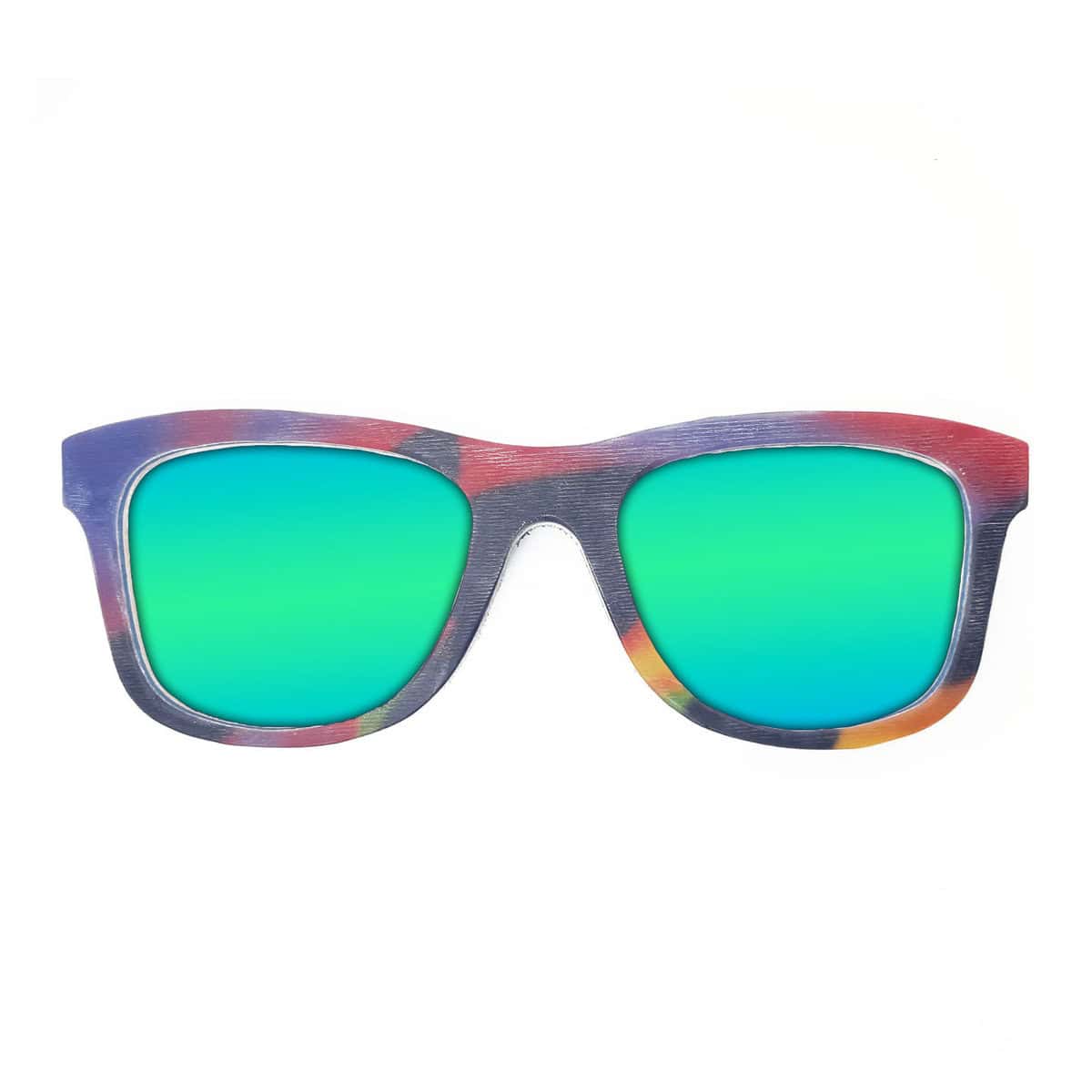 Wayfarer Style Recycled Wooden Snowboard Glasses (Large) - Image 2