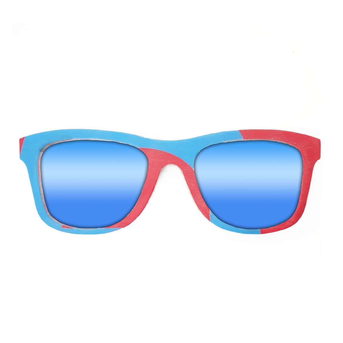 Wayfarer Style Recycled Wooden Snowboard Glasses (Large) - Image 3