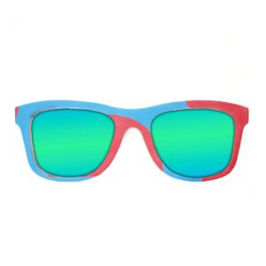 Wayfarer Style Recycled Wooden Snowboard Glasses (Large) - Image 5