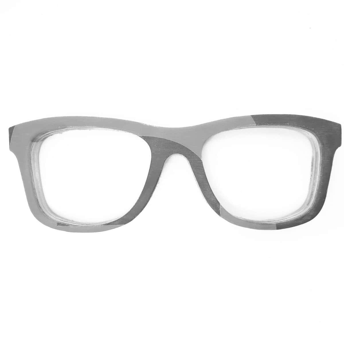 Wayfarer Style Recycled Wooden Snowboard Glasses (Large) - Image 1