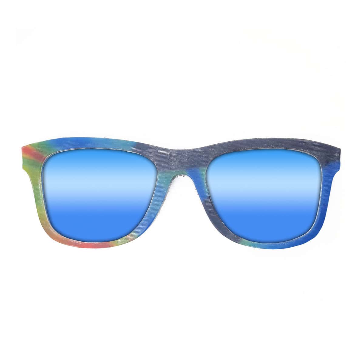 Wayfarer Style Recycled Wooden Snowboard Glasses (Large) - Image 2