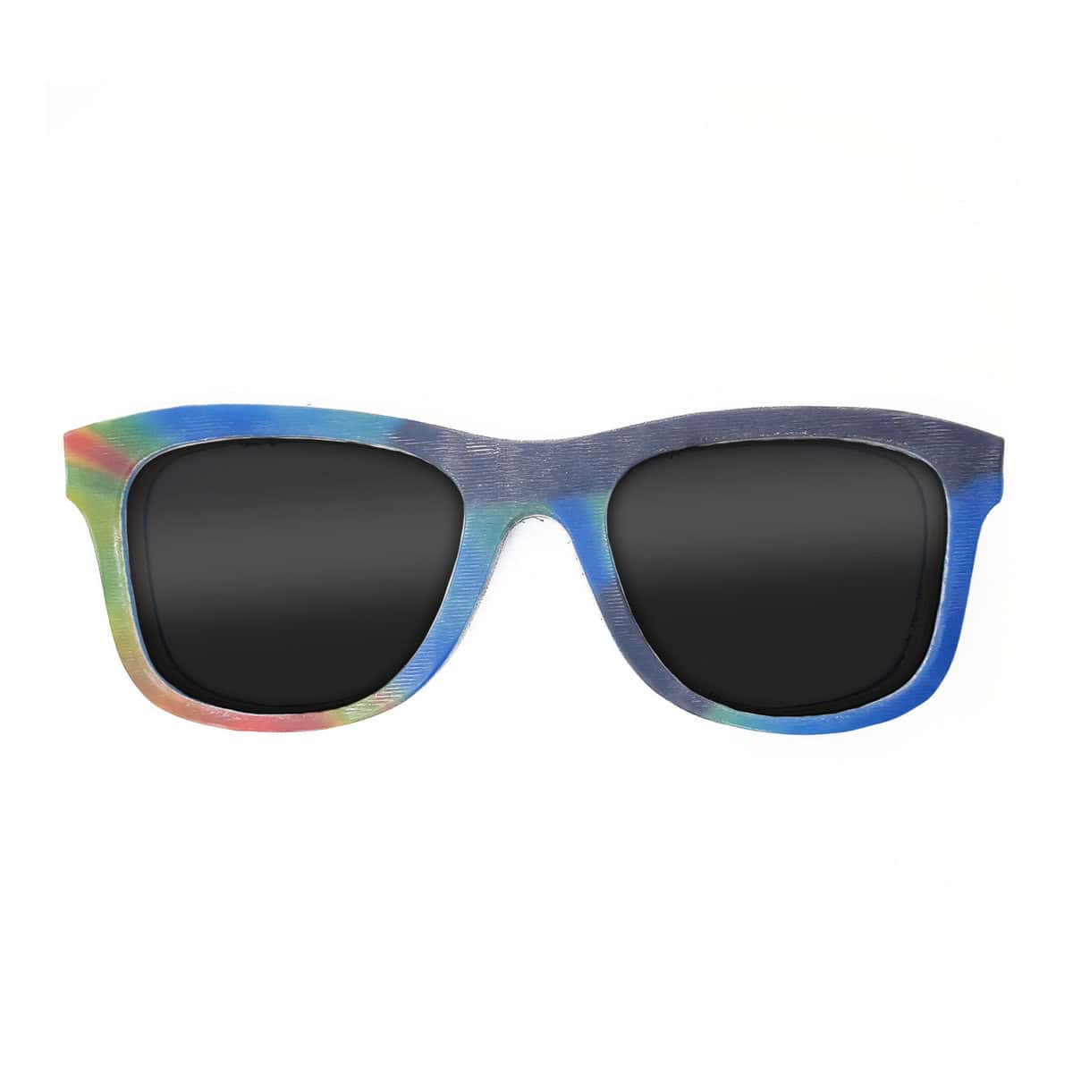 Wayfarer Style Recycled Wooden Snowboard Glasses (Large) - Image 1