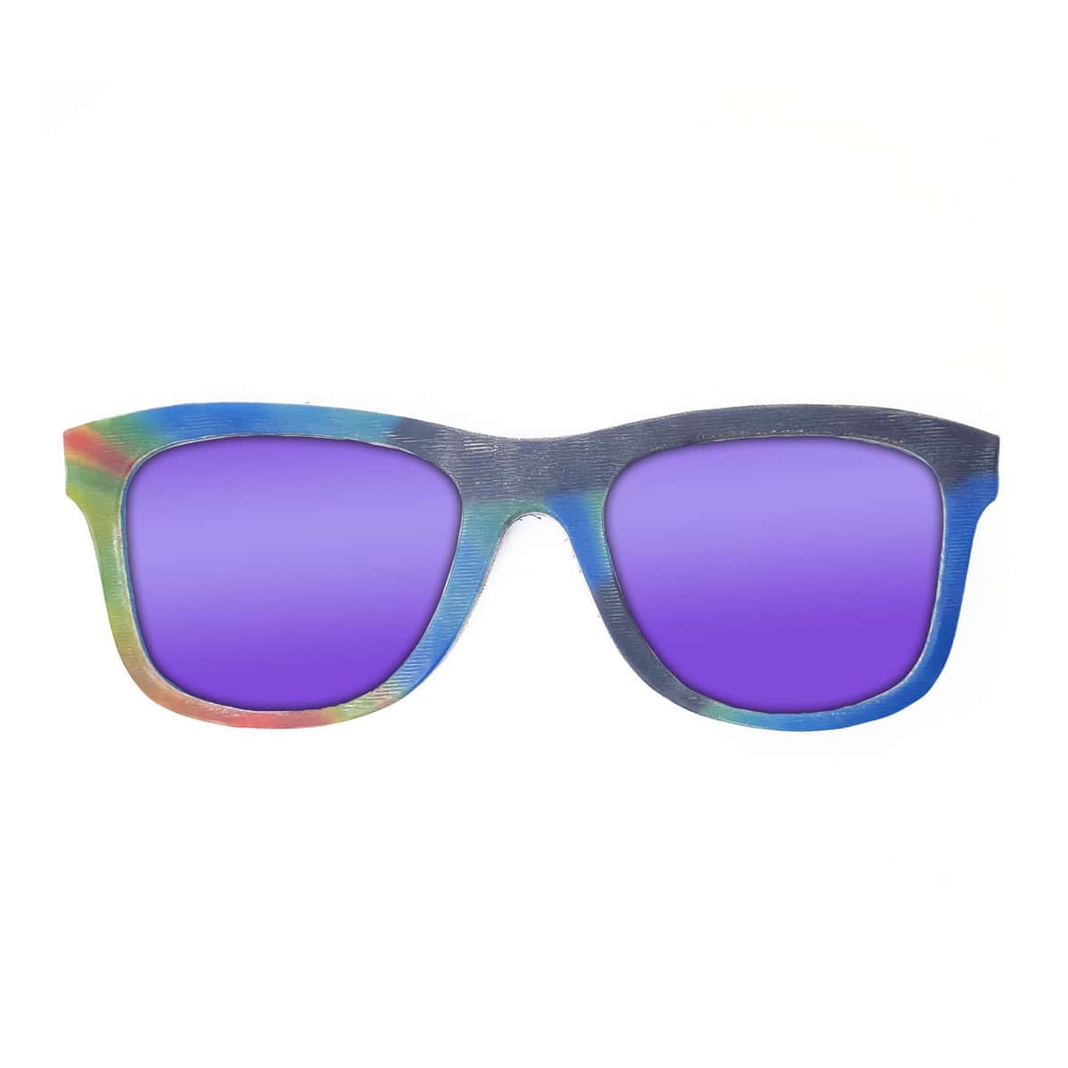 Wayfarer Style Recycled Wooden Snowboard Glasses (Large) - Image 3